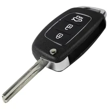 Замена Стайлинга Автомобилей Ключеник Крышка Shell Fob Для Hyundai IX35 i20 3 Кнопки Брелока Дистанционного Uncut Лезвие С Логотипом Бесплатная Доставка