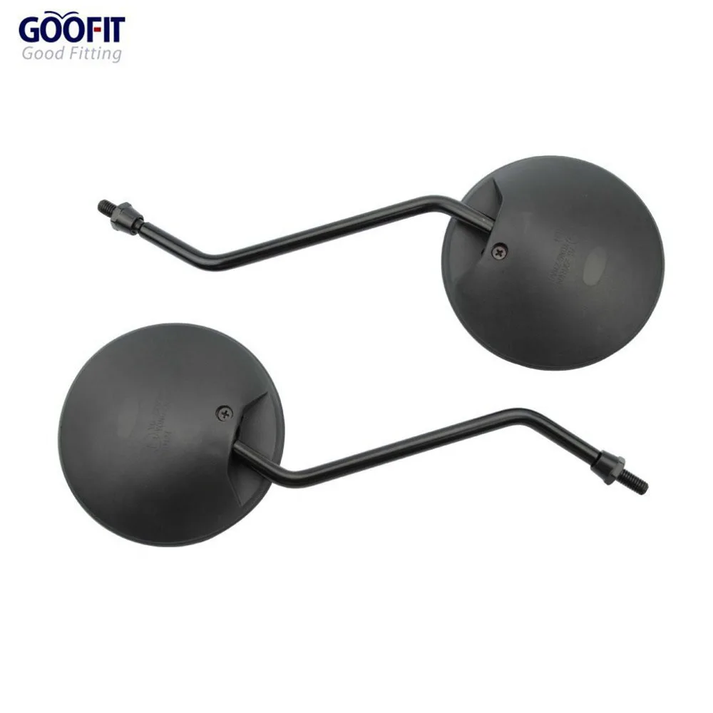 

GOOFIT Round Plastic Rearview Mirror for 50cc 70cc 90cc 110cc 125cc 150cc 200cc 250cc ATV Dirt Bike Go Kart Scooter Motorcycle