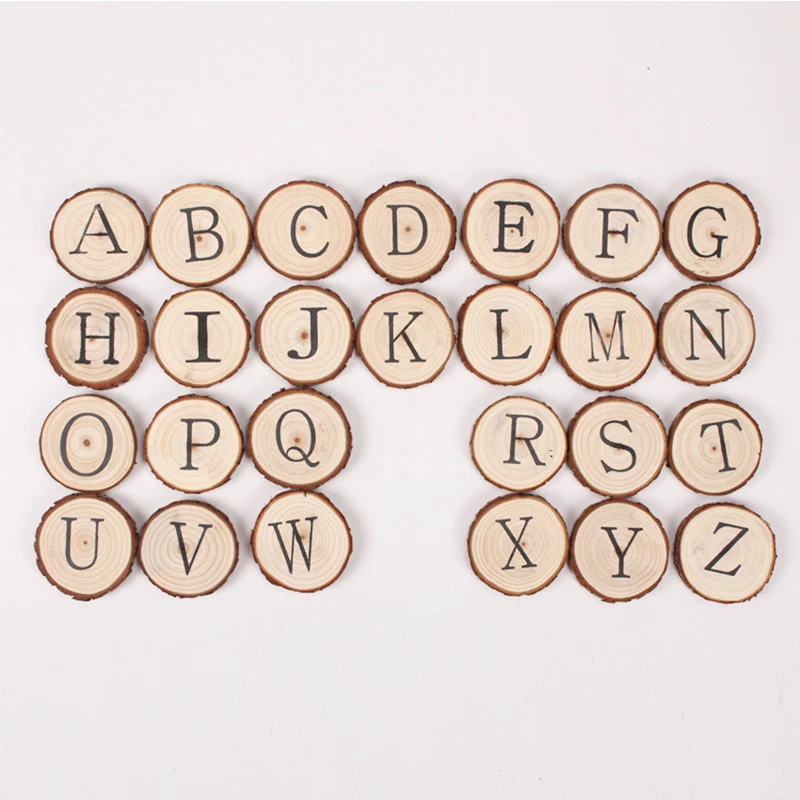 

Children Maths Learning Resources Educational Wooden Alphabet Letters Blocks For Babies Bedroom Photo Shoot Newborn Decor