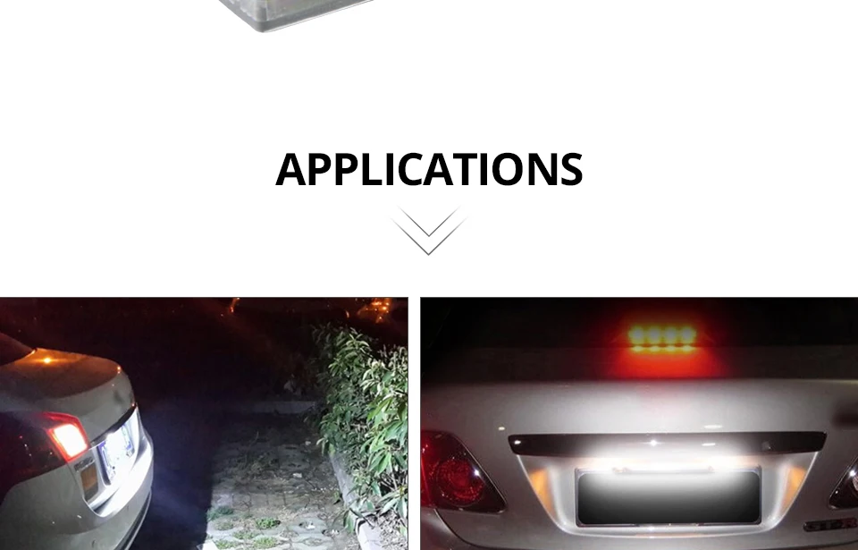 Led Car styling 6500k Error free Led Auto Number License Plate Lights For Lexus LX470 GX470 Toyota Land Cruiser 120 Prado Land (12)