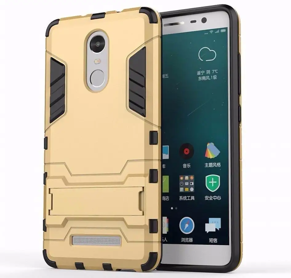 

Cover Case for Xiaomi Redmi Note 3 pro Rubber Robot Armor Holder Shockproof Case Redmi 6A