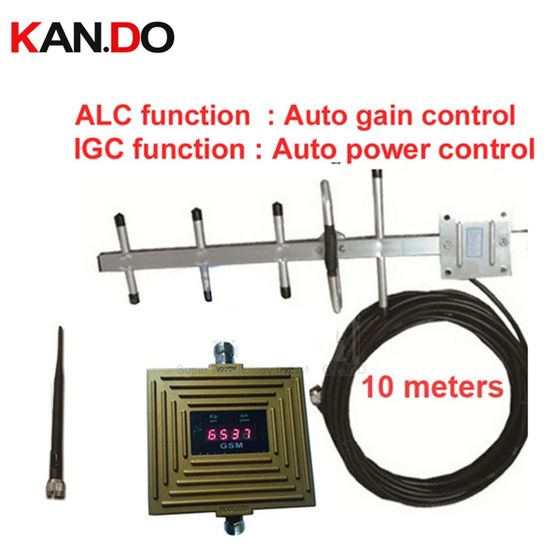 

work in bad signal place IGC+ALC Auto Gain Control 65dbi GSM booster GSM repeater,mobile phone repeater w/ antenna meters cable
