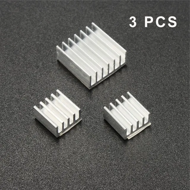 8 Pcs Set Black Adhesive Aluminum Heatsink Cooler Cooling Kit for Raspberry Pi