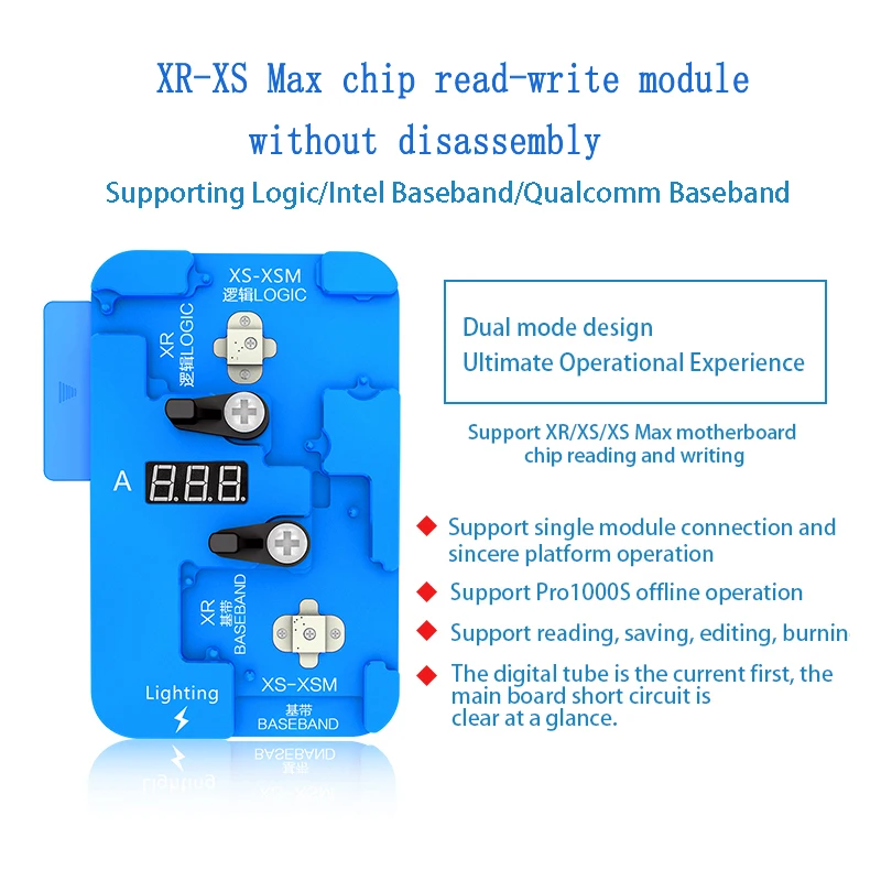 JC PRO1000S логическая лента EEPROM IC чип программист EEPROM IC чтение записи Ремонт для iPhone X XS Max XR 7 8 8P iPad 23456