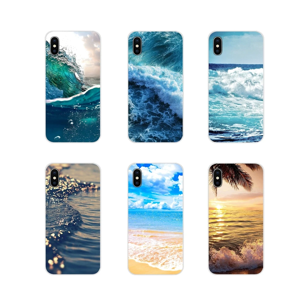 Пляжные летние аксессуары blue sea wave чехлы для телефонов Huawei Mate Honor 4C 5C 5X 6X 7 7A 7C 8 9 10 8C