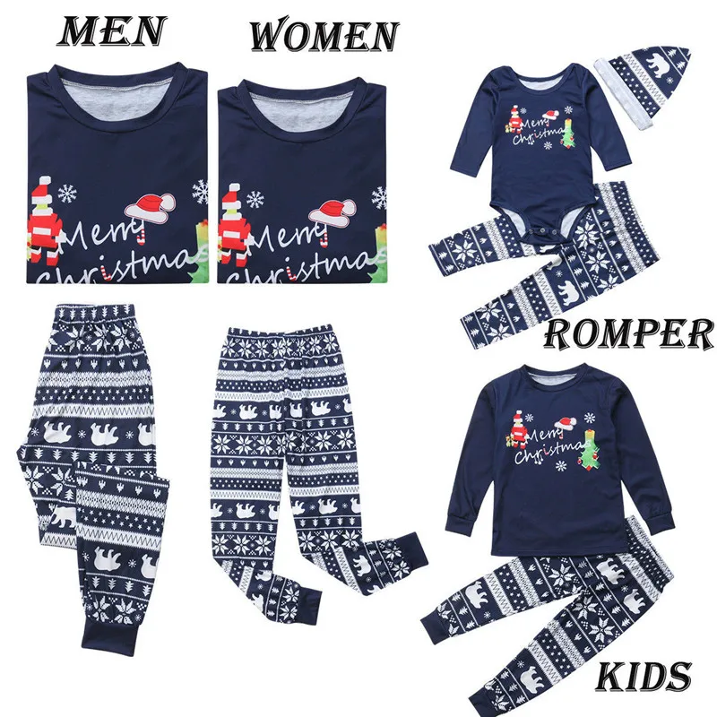 2018-Brand-Family-Christmas-Pajamas-New-Year-Mother-Daughter-Outfits-Family-Matching-Clothes-Sleepwear-Pajama-Set (1)