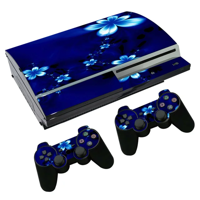 Best Offers OSTSTICKER Blue Flower Vinyl Skin Sticker for sony playstation 3 Fat for PS4 Fat sticker China manufacturer Best Offers OSTSTICKER Blue Flower Vinyl Skin Sticker for sony playstation 3 Fat for PS4 Fat sticker China manufacturer