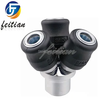 

1Pcs black Nylon material/SAQQ Pneumatic connector/PU union joint/self locking/tee joint/ Motor repair tools/ FREE SHIPPING