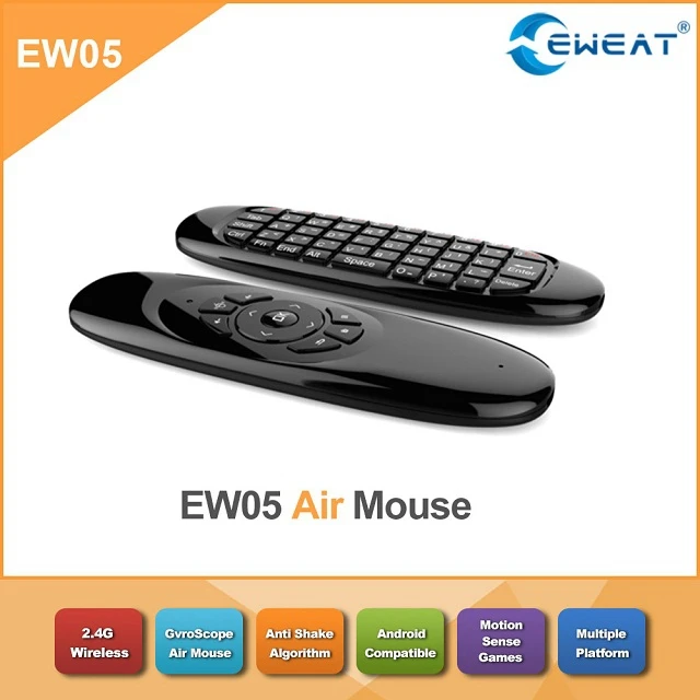 Гироскоп Fly Air mouse EW05 C120 игровая клавиатура Android дистанционное управление 2,4 ГГц Беспроводная игровая клавиатура для Smart Tv Box Мини ПК