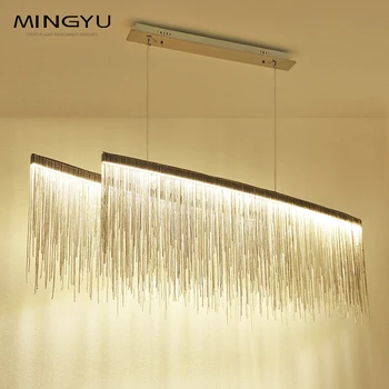 

Luxury Crystal Chandelier Lighting Golden Pendant Chain Crystal Ceiling Lamp Nordic tassel Hanging Lamp