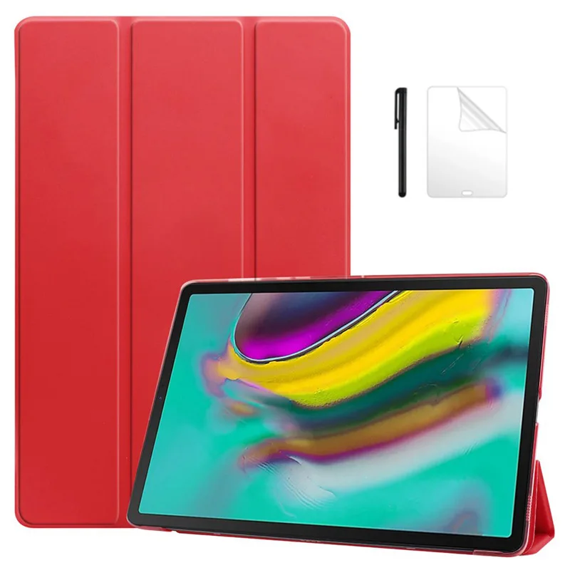 

Transparent PU Leather Case For New released Samsung galaxy Tab S5E s5e 10.5 T720 SM-T720 T725 Protective Tablet case+film+pen