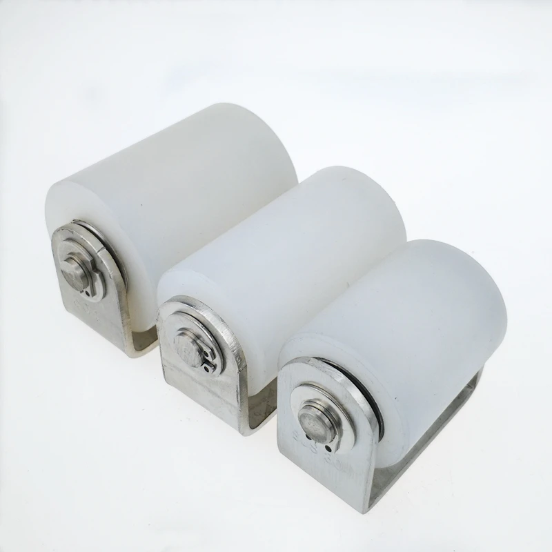 

automatic sliding gate door wheel nylon roller stopper 201 stainless steel bracket