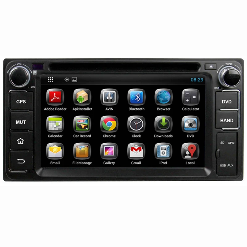 

Android 2din DVD Player GPS Bluetooth OBD2 TPMS Radio Car For Camry Vios Corolla Rav4 Prado Hilux Land CruiserAuto Accessorie