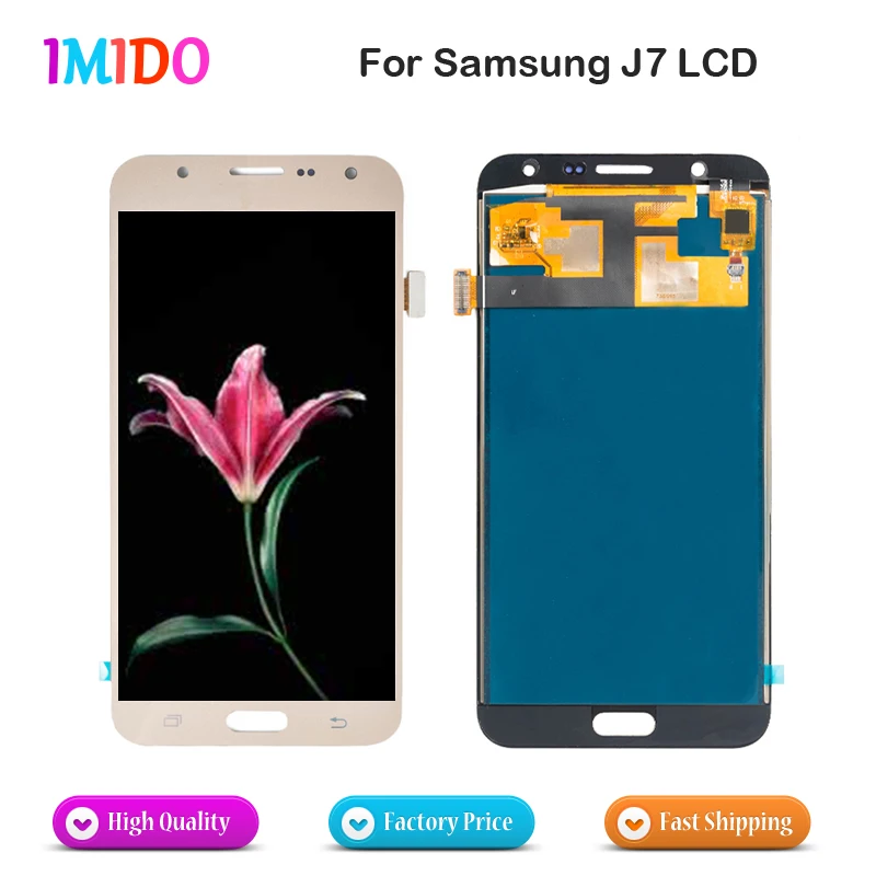 

20Pcs/Lot Wholesale Price LCD Screen For Samsung Galaxy J7 2015 OEM Display Touch Screen Digitizer Assembly J700F J700M J700H