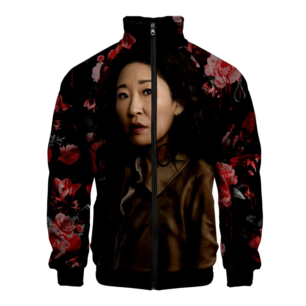 Новая толстовка на молнии Killing Eve, повседневные толстовки, новая модная крутая осенне-весенняя одежда, Толстовка для женщин