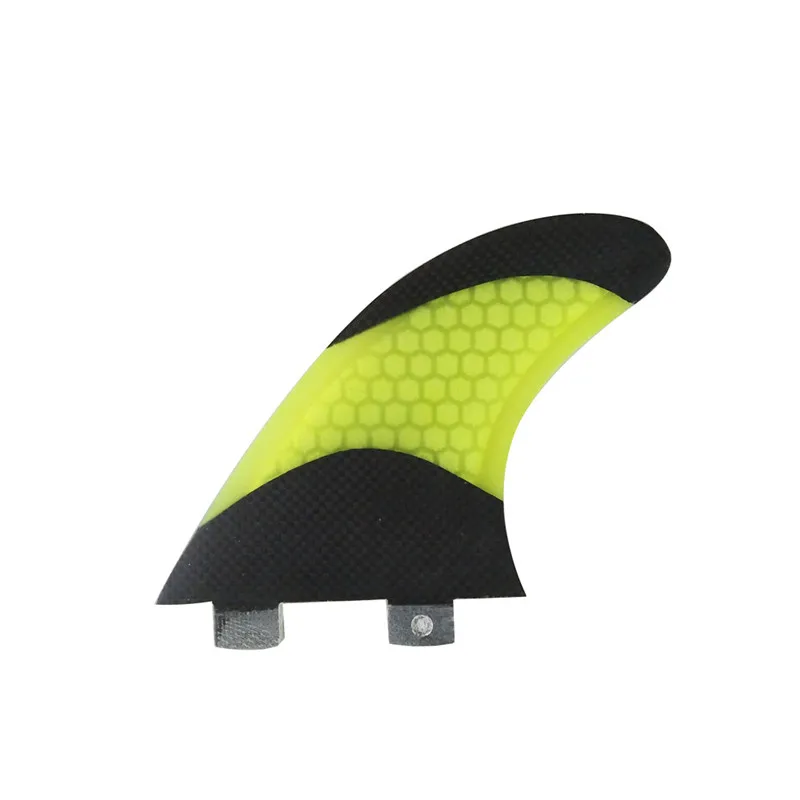 Зеленый fcs SUP FCS плавники G5 плавник к доске для серфинга двухцветная Кольцевая вспышка соты черный плавник из углеродного волокна G5 Quilhas плавник prancha де - Цвет: Цвет: желтый