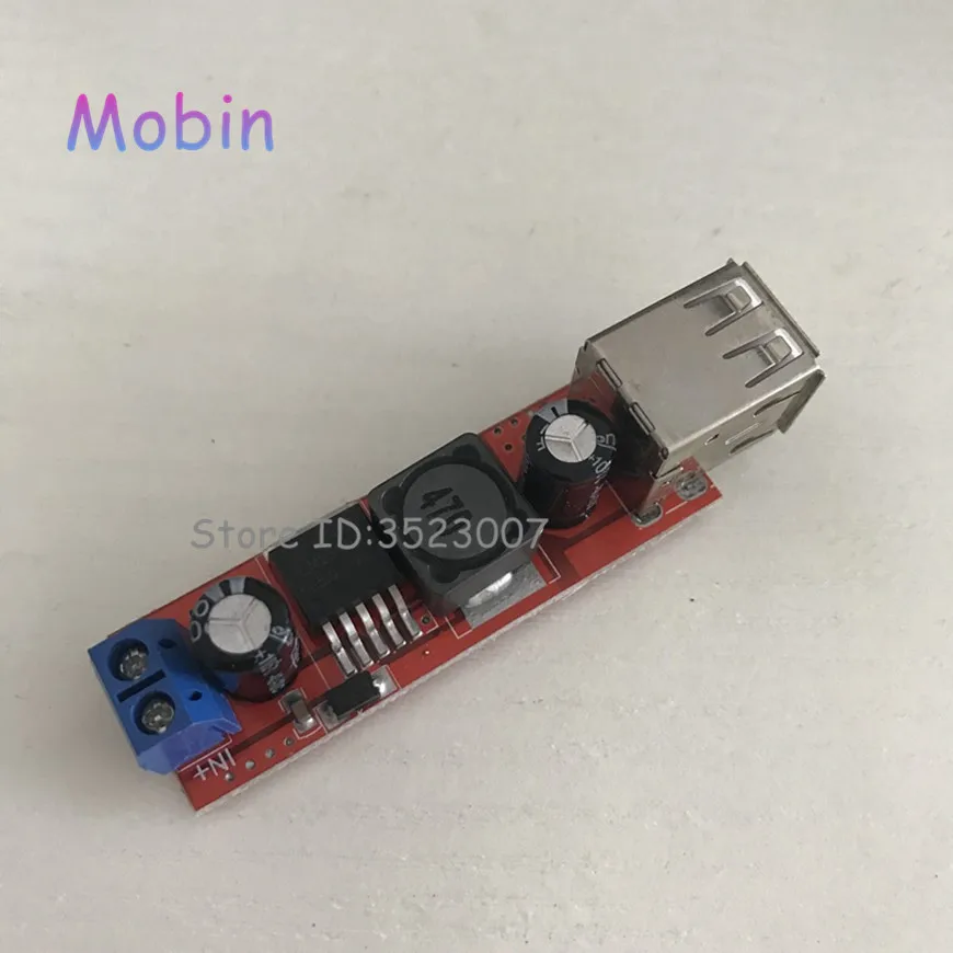 Double USB Charge DC-DC Step-down Converter Module_