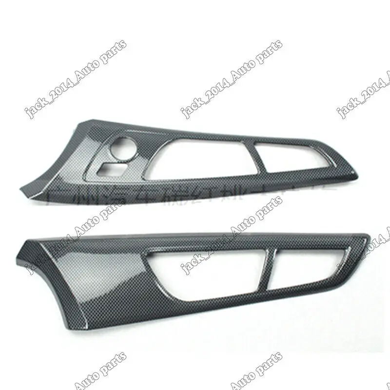 ABS углеродное волокно внутренняя рамка дверной ручки отделка для Hyundai Veloster 2012 2013