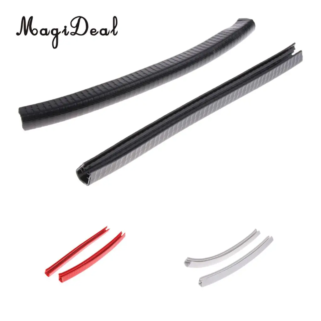 2pcs Rubber Longboard Skateboard Deck Protection Strip Skateboard Nose Tail Guard 12cm Outdoor Skateboarding Accessories