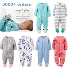 Brand 2018 fashion baby pajamas & sleepwear baby clothing baby boys clothes for girls rompers 100% cotton baby rompers newborn