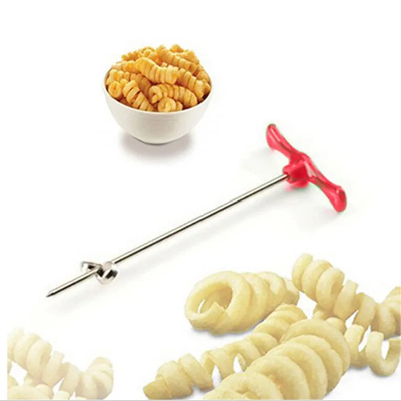 1PC MANUAL SPIRAL Cutter For Potato Cucumber Carrot Salad Fruit Chopper