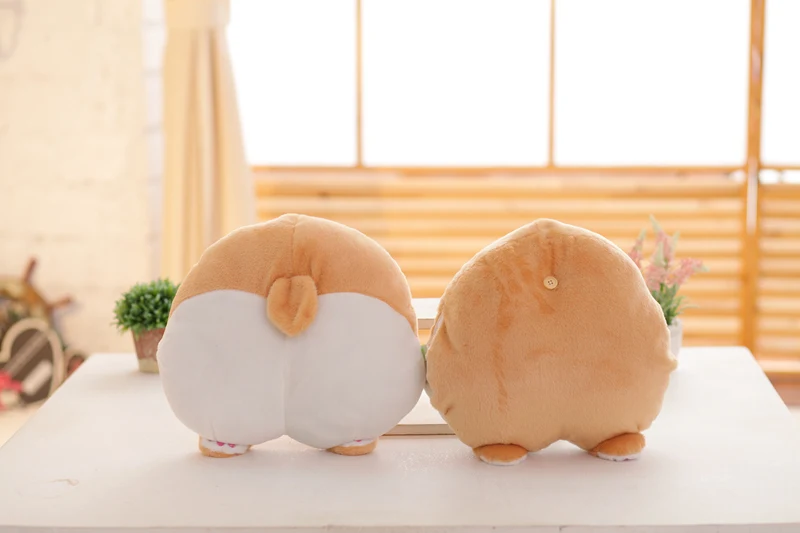 15 &quotНовинка корги Butt Плюшевые Подушка хип руки теплые мультфильм животных диван