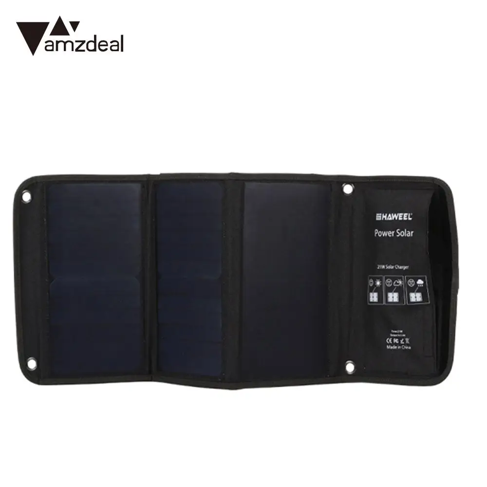 Folding Solar Panel Phone Charger Monocrystalline Silicon Portable Solar Generator Travel Fast Charger 21w Tablet Folding Solar Panel Phone Charger Monocrystalline Silicon Portable Solar Generator Travel Fast Charger 21w Tablet
