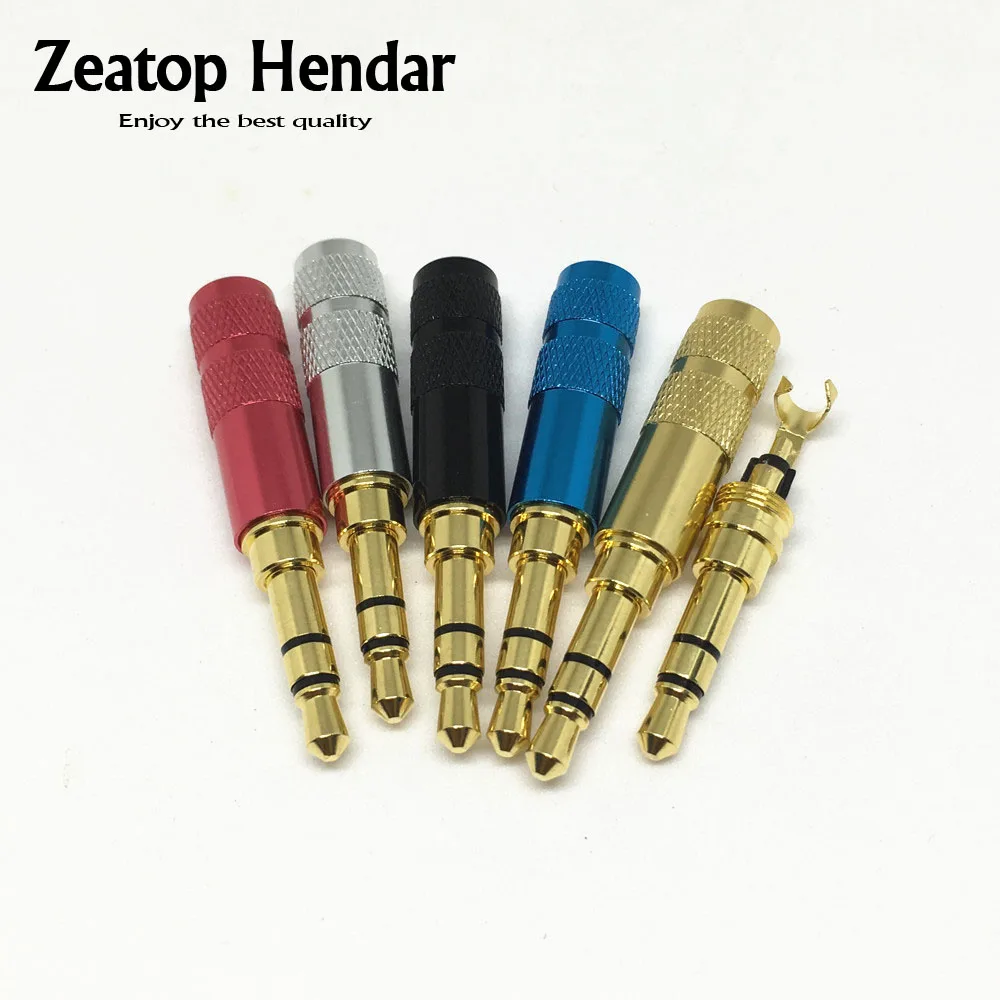 

4Pcs New Mini 3.5 mm 3 Pole with Clip Plug Audio Jack Earphone Adapter for DIY Stereo Headset Earphone or Repair Earphone