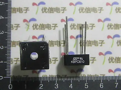 20pcs KBPC610 KBPC-610 6A 1000V однофазный диодный выпрямительный мост Single 4pin | Обустройство