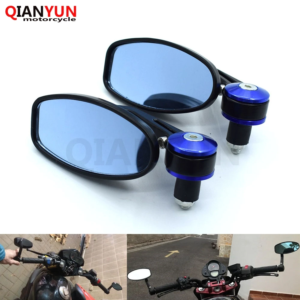 

Handlebar Motorcycle Mirror Scooter Racer Side Mirror HANDLE BAR END Mirrors For Yamaha XJR1300 FJR1300 XTZ1200 FZ1 FZ6 Fazer