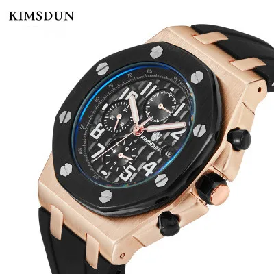 KIMSDUN модные Элитный бренд бизнес для мужчин часы Relojes Hombre автоматические деловые часы для мужчин Спорт мужской часы Relogio