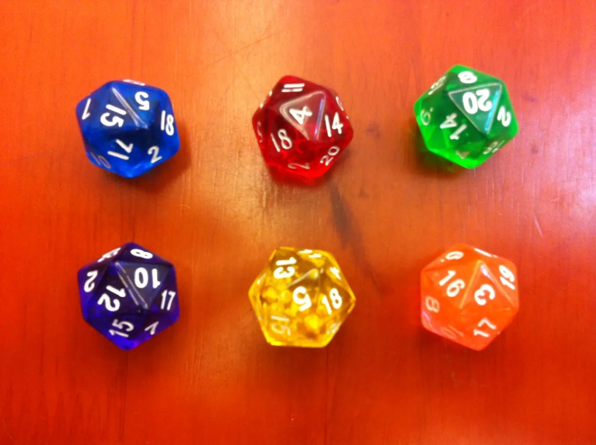 

20 side dice transparent red bosons rejection of child boulimia small gift polyhedral dice D20 bosons