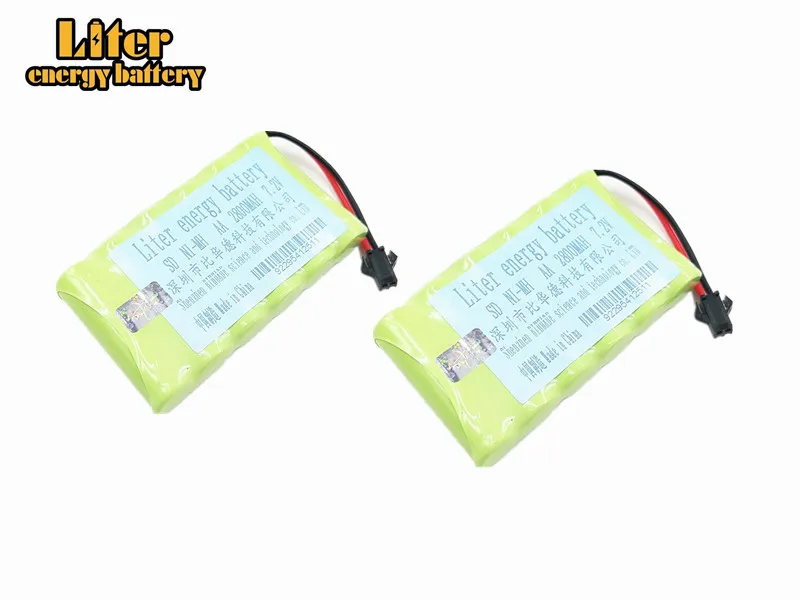 2 Упак. 2800mah 7 v аккумуляторная батарея nimh aa ni-mh для дистанционного управления