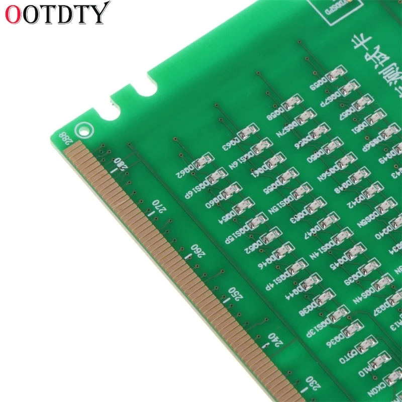 OOTDTY DDR4 Тестовая карта RAM слот для памяти светодиодный Рабочий стол материнская