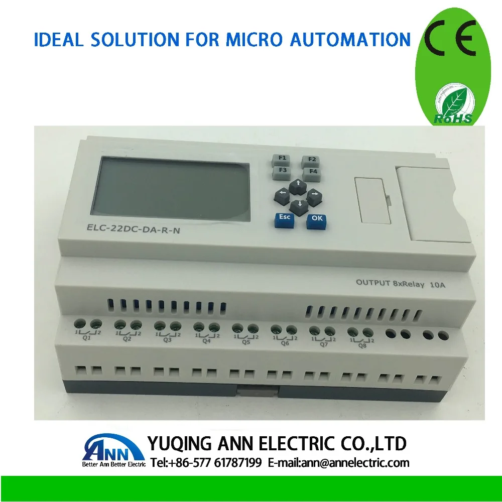 PLC Ethernet PLC,ELC-22DC-DA-R-N-HMI , ,Built-in Ethernet capability