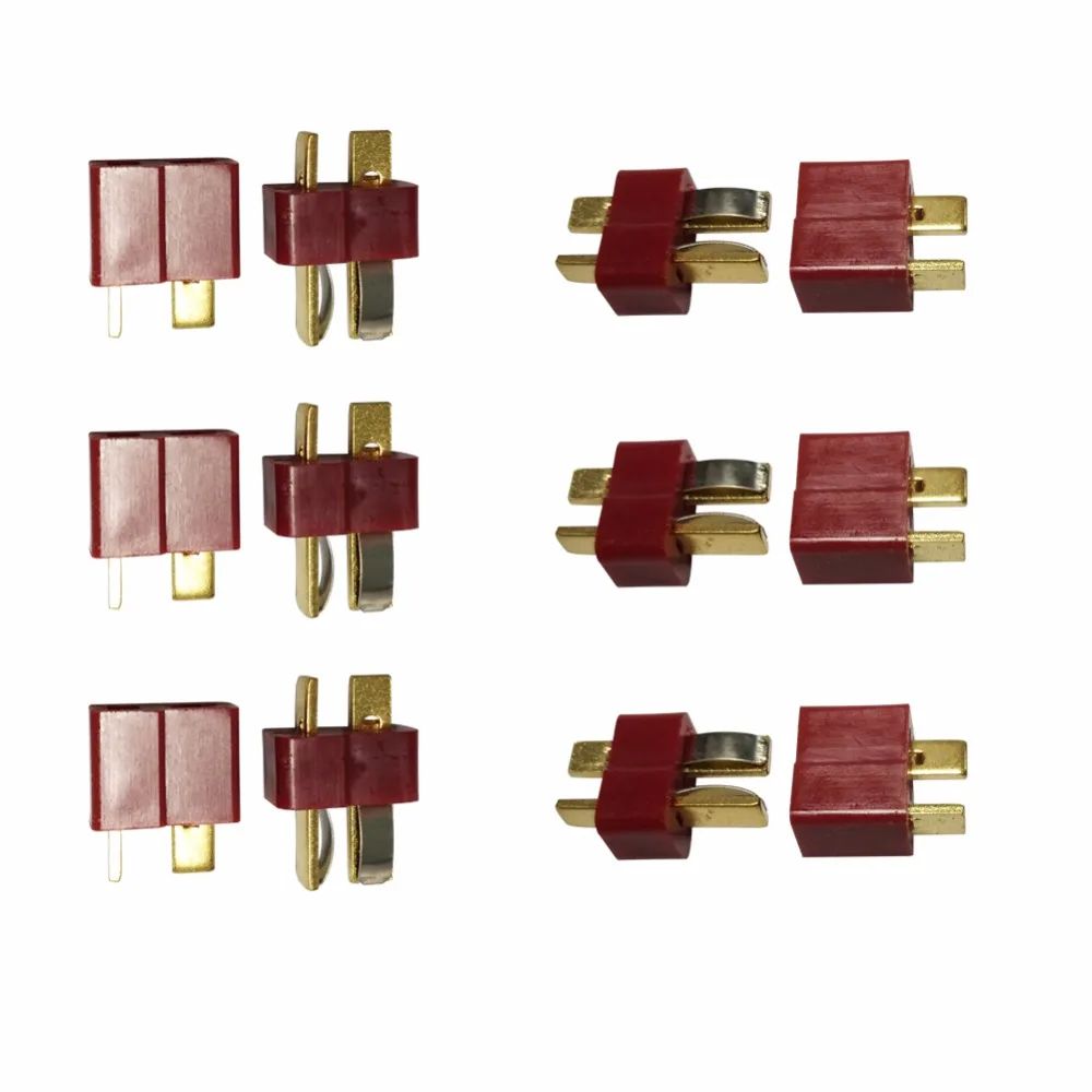 50 Pairs lot T plug helicopter part For ESC font b Battery b font male and