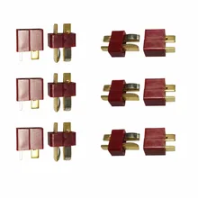 50 Pairs lot T plug helicopter part For ESC font b Battery b font male and