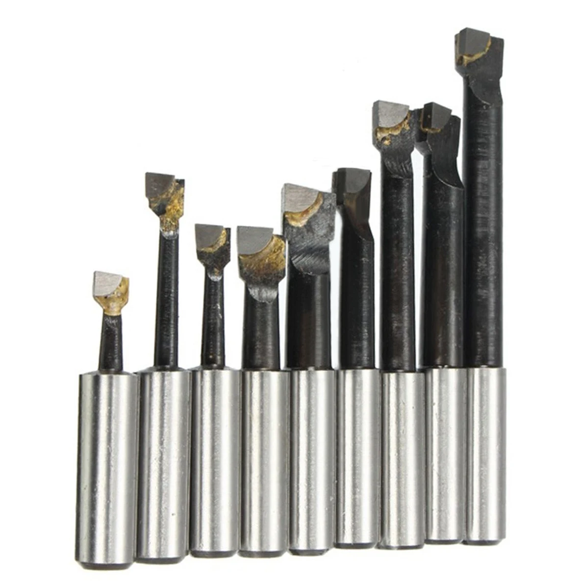 9PCS x 12mm Hard Alloy Shank Boring Bar Carbide Tipped for 50mm Boring Head Lathe Machine Tools & Accessories