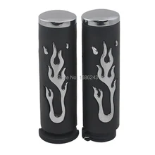 2 шт. ручные ручки " 25 мм руль пламени подходит для Harley-Davidson Dyna& Electra Glide