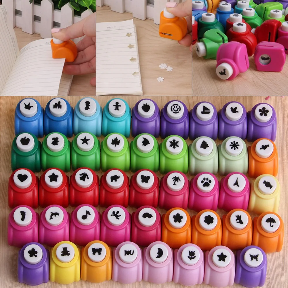 

1-20 New Printing Paper Hand Shaper Scrapbook Tags Cards Craft DIY Punch Cutter Tool Various fashion cute colorful cartoon D14