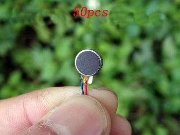 

50pcs 0828 Micro DC Vibration Motor 8*2.8mm 3V-5V Flat Vibrating Moteur Button Motors for Phone DIY Handmade Assembly Parts