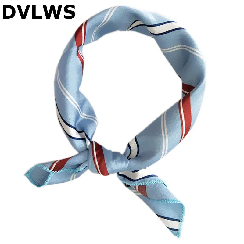 

Spring New Style Small Silk Scarves Small Square Printed Scarf Wholesale GIFT