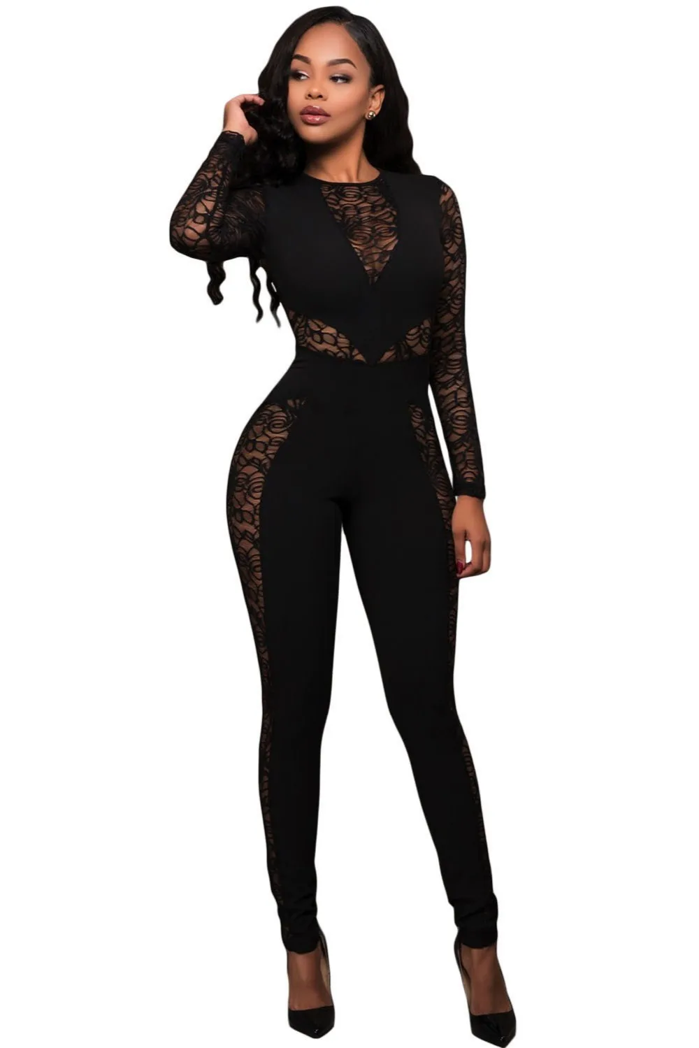 Black-Lace-Spice-Long-Sleeves-Jumpsuit-LC64235-2-2