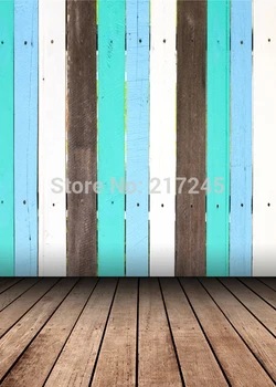

Art Fabric Photography Backdrop Wood Floor Custom Photo Prop backgrounds 5ftX7ft D-2108