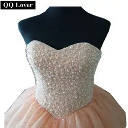 QQ Lover 2019 новые элегантные бисером бальное платье свадебное Robe De Mariage