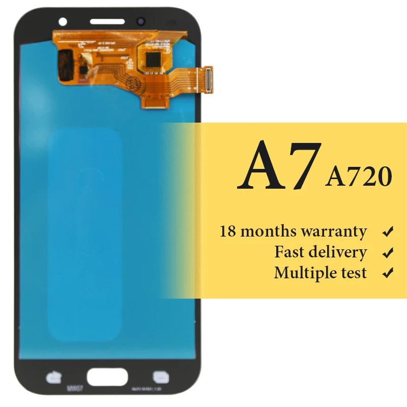 

5.7'' good quality For A7 2017 lcd display high copy quality no dead pixel For mobile phone A720 lcd screen replacement