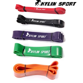 

Set of 5 Natural latex 41" Strength Resistance Bands Loop Fitness Power Lifting Pull Up Strengthen Muscles