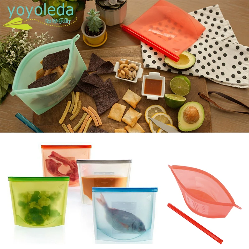 

Baby Dinnerware Reusable Silicone Bags Feeding Food Storage Boxes Kid Dinner Snack Fruit Silicone Bowl Baby Tableware Stuff