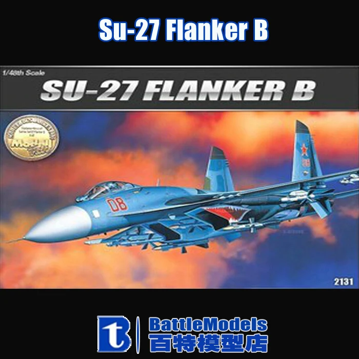 

Academy MODEL 1/48 SCALE  military models #12270 Su-27 Flanker B plastic model kit