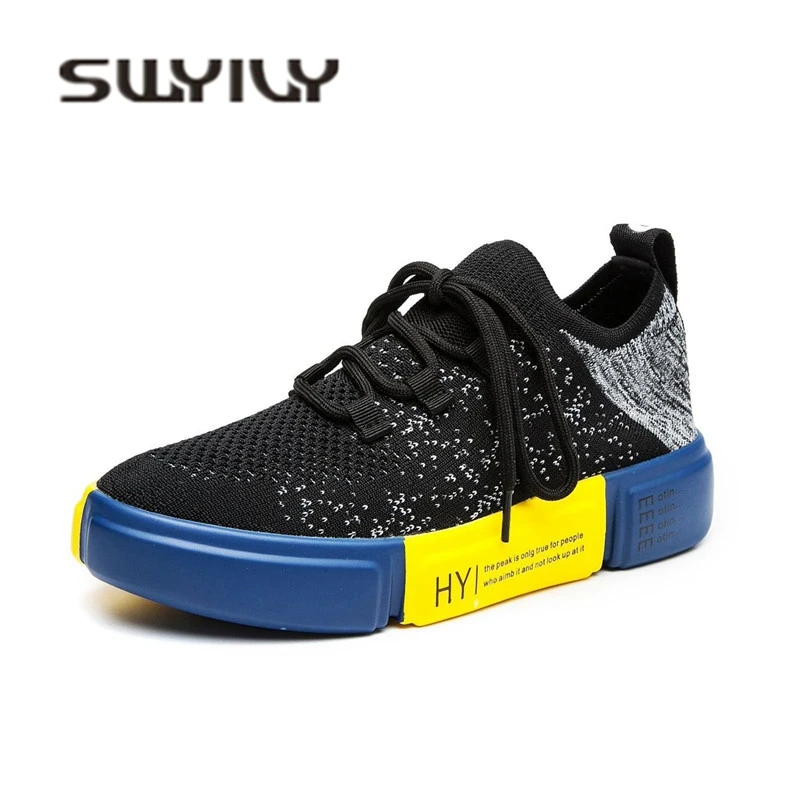 

SWYIVY Causal Shoes Woman Sneakers Platform 2018 Summer Autumn New Hot Sale Female Casual Shoes Breathable Sneakes 40 New